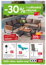 1. strana letáka XXXLutz 6. 4. - 19. 4. 2026 Zľava 30 % na záhradný nábytok