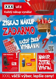 1. strana letáka XXXLutz 3. 8. - 16. 8. 2026 Zľava 25% na takmer celý nákup
