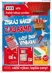 XXXLutz leták  s platnosťou 24. 8. - 6. 9. 2026 Zľava 25 % na takmer celý nákup